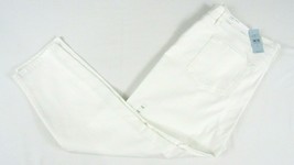 New LOFT Ann Taylor White Skinny Ankle Jeans Women 14P Stretch Mid Rise ... - £30.28 GBP