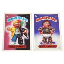 Vintage 1980's Garbage Pail Kids Card Sticker 81b 80b MIXED-UP Mitch Art Gallery - $23.75