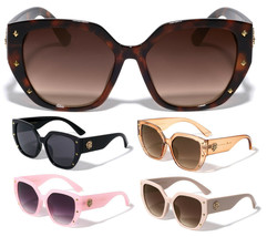 Kleo Womens Oversized Square Cat Eye Jackie O Sunglasses Retro Designer Fashion - £7.03 GBP