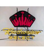Budweiser Select Neon Bar Sign Red Crown Everbrite 2005 Works Tested - $459.43