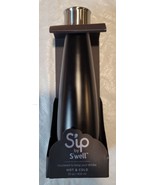 Sip by Swell Water Bottle 15 oz Stainless Insulated Hot Cold Black - NEW - £8.34 GBP