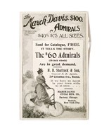 March Davis Admiral Bicycles 1897 Advertisement Victorian Bikes Shattuck... - $19.99