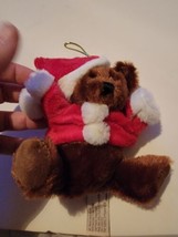 Vintage Hug Fun Small Plushie Plush Stuffed Toy Christmas Holiday Santa Bear - £15.21 GBP