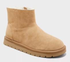 Universal Thread Women&#39;s Tan May Suede Booties with Memory Foam Insole N... - $9.98