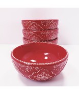 Temptations Swirls and Pearls 16 oz. Stoneware Soup Cereal Bowls Set of 4 - $30.60