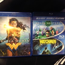 Lot Of 2 Wonder Woman[Resealed] +Gr EAN LANTERN/WATCHMEN Double Feature (Blu Ra Y) - £9.79 GBP