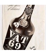 1951 Vat 69 Fine Scotland Scotch Whiskey Advertisement Sphere UK Distill... - €17,09 EUR