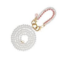 Chic Double Layer Pearl and Chain Dog Leash - £44.02 GBP