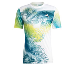adidas Aeroready Freelift Pro Men&#39;s Tennis T-Shirt Sports Asian Fit NWT ... - £60.14 GBP