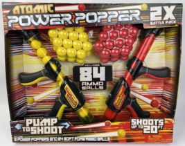 NEW Hog Wild Atomic Power Popper Launcher Battle Pack with 84 Sponge Bal... - $24.74