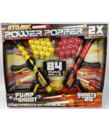 NEW Hog Wild Atomic Power Popper Launcher Battle Pack with 84 Sponge Bal... - £19.43 GBP