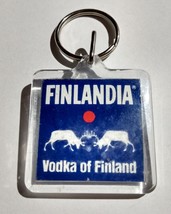 Finlandia Vodka of Finland Advertising Promotional Plastic Liquor Key Chain - £3.93 GBP