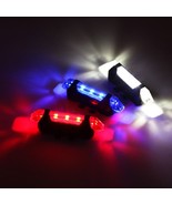 mountain bike flash safety lights front rear rechargable cycle waterproo... - $8.64 CAD
