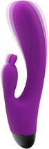 Rabbit Vibrator Dildo for Women - 7.87&quot; Clitoral G-Spot Stimulator (Purple) - £14.72 GBP