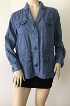 NEW TALBOTS Woman’s Plus Petite Blue Denim Lightweight Jacket (Size XP) - $39.95