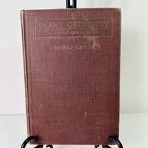 1918 Book Plane Geometry Slaught And Lennes Revised Edition Hardback Textbook - £17.55 GBP