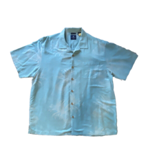 Caribbean Joe Men&#39;s Size XXXL 100% Silk Hawaiian Shirt Short Sleeve Floral Print - £18.23 GBP