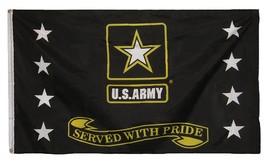 3x5 3&#39;x5&#39; Army Star Served With Pride Military Flag Banner Polyester Fade Resist - £3.92 GBP