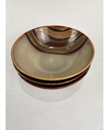 3 ~ Bowls SANGO AVANTI BROWN #4722 Salad, Cereal, Soup  7 7/8&quot; - $29.99