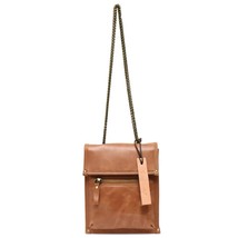 SC Retro Oil  Leather Messenger Bag Women  Vintage Flap Chain  Handbag Multi Poc - £100.53 GBP