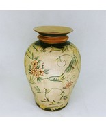 Vase Florals &amp; Butterflies Decor Linen Look Ceramic Prima Bella Casa by ... - $1,222.14 MXN