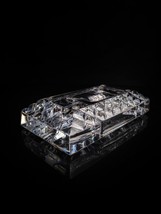 Diamond Crown Crystal  Ashtray  Measures 8" L x 4.5" W x 2" H image 12