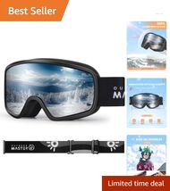 Stylish Kids Snow Goggles with OTG Design &amp; Helmet Compatibility, Adjust... - $52.42