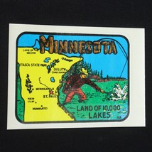 Minnesota Travel Label Decal Luggage Car Stickers with Sleeve 3&quot; x 4 1/2&quot; - $17.26 CAD