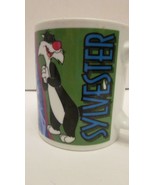 Vintage 1998 Warner Brothers LOONEY TUNES SYLVESTER Character Ceramic Mug - £4.77 GBP