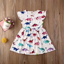 NEW Dinosaur Girls White Sleeveless Dress  2T 3T 4T 5T 6 - £4.78 GBP+