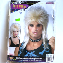 Forum Novelties Inc Unisex Blonde Rocker Wig Halloween Cosplay Costume  - $12.47