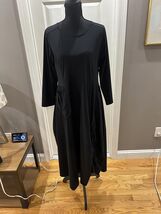 Jason Black Midi Dress with Pocket Detail - Size M - $64.35