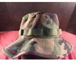 NWOT MADE IN USA HAT SUN HOT WEATHER BOONIE W/STRAP TYPE II WOODLAND BDU... - $21.38