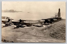 Baltimore MD RPPC View From The Ramparts At Fort McHenry Postcard V26 - £5.46 GBP