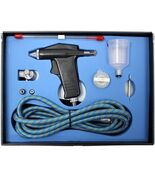 Airbrush Kit Air Brush Gun Hobby Airbrush Gun Hose for Art, Tattoo, Make... - $24.99