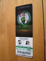 NBA Boston Celtics Full Unused Ticket Stub 1/27/12 Vs. Indiana Pacers - $1.99