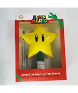 New! 9&quot; Nintendo Super Mario Star Light Up LED Plug In Christmas Tree To... - $761.39 MXN