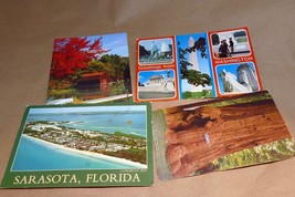 Postcard lot of 4  Posted USA California Sequoia Florida, Wisconsin Wash... - $6.35