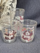 Lot of 3 Panda Tervis Double Wall Tumblers 1- 16 oz &amp; 2- 12 Oz, Hot, Cold Drinks - £14.69 GBP