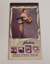 Vintage Hudson Napkins Pinup Notepad Advertising Advertisement NOS 1952 - £23.80 GBP