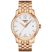Tissot Women&#39;s Tradition T-Classic White Dial Watch - T0632103303700 - £208.70 GBP