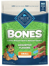 Blue Buffalo Classic Bone Biscuits Assorted Flavors Small Dog Treats - $25.69+