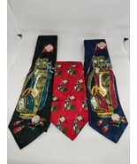 Tabasco Mens Silk Novelty Necktie Bundle feature Golf Blue Black Red Lot... - $40.70 CAD