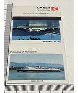 Matchbook Covers  CP Ferry Services  Carrier Princess  Princess Of Vanco... - €10,70 EUR