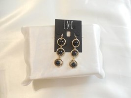 INC International Concepts 3&quot;Gold-Tone Ball Linear Drop Earrings F497 - $8.35