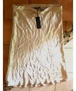 Rachel Zoe GOLD XL A Line Elastic Waist Floor Length Skirt NEW - $19.80