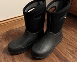 BOGS Big Kids Neo Classic High Black Snow/Rain Boots Youth Size 5 VGC - $24.74