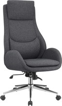 Coaster Home Furnishings Upholstered Padded Seat Grey And Chrome Office, 49&quot; H. - £275.96 GBP