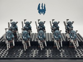 10pcs/set Star Wars Mandalorian Death Watch Custom Minifigures Toys - £16.41 GBP