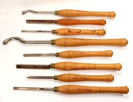 Vintage Robert Sorby Wood Turning Lathe Tool Set 8pc Sheffield England - $269.99